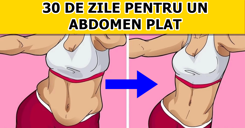 exerciții de slăbit abdomenul plat